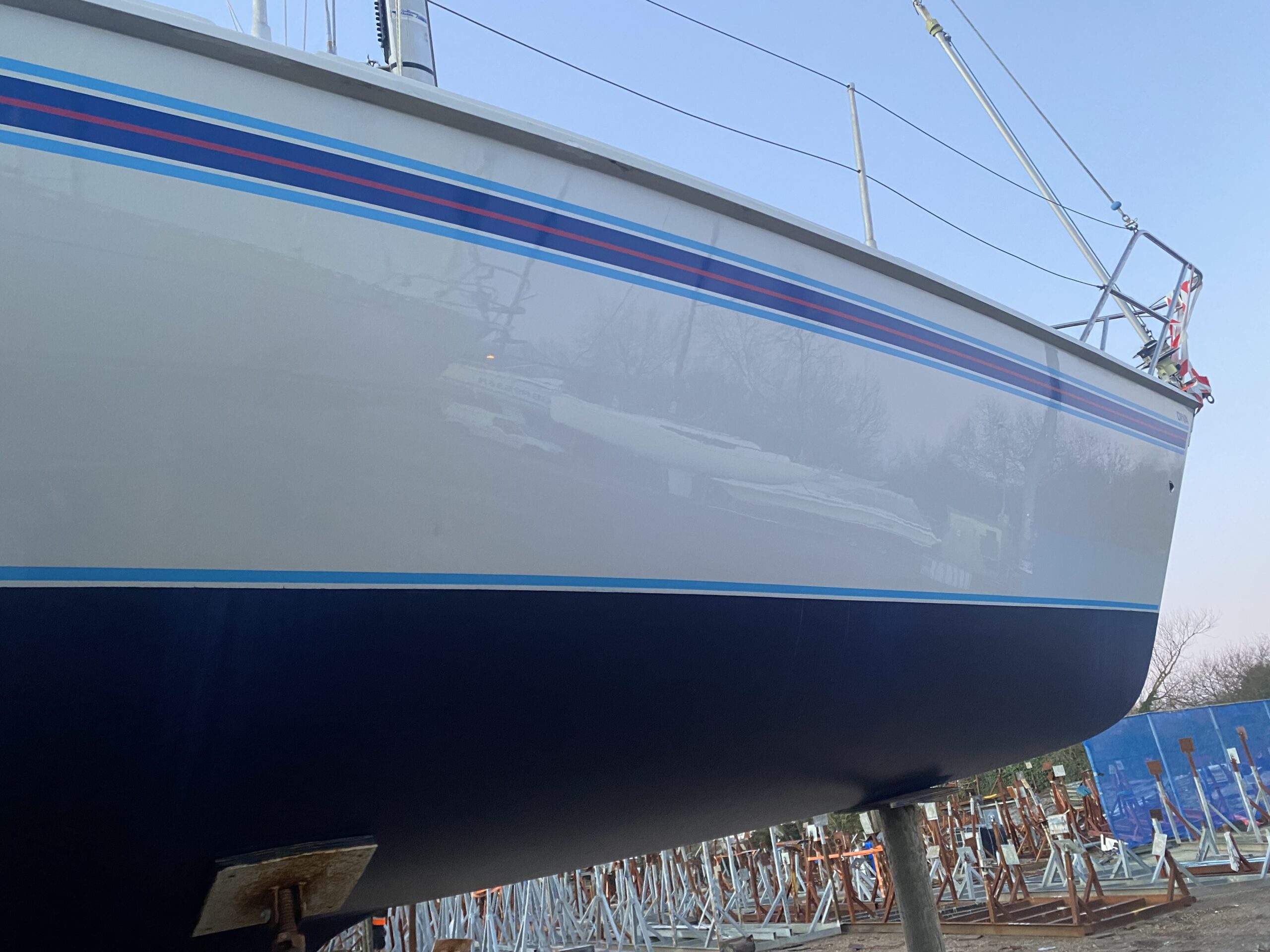 Impact damage — after repair